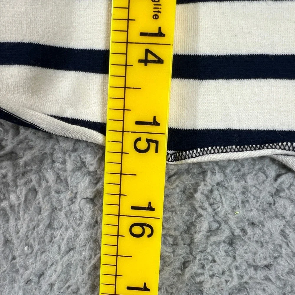 Ralph Lauren Striped T-Shirt Girls Size 5 Navy White Pink Pony Lettuce Trim NWT - Picture 8 of 9